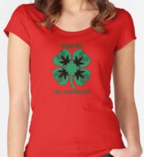 Kiss Me I'm Highrish Women's Fitted Scoop T-Shirt