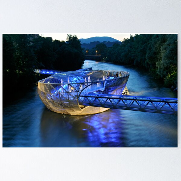 Item preview, Futuristic Murinsel (Mur Island) in Graz, Austria designed and sold by Petr Svarc.