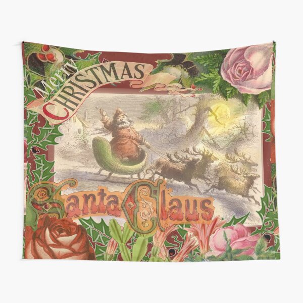 Item preview, Santa Antique Vintage Christmas St. Nick  Victorian Sleigh designed and sold by antiqueart.