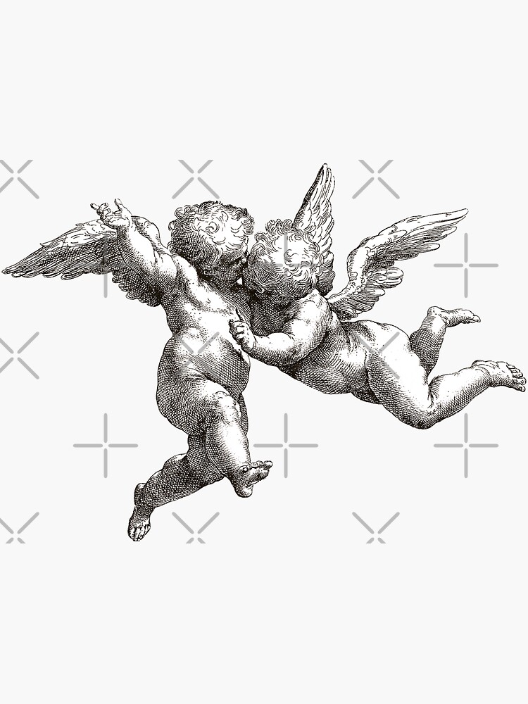 Cherubs Angels Cupid Sticker By Portokalis Redbubble 7373