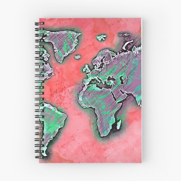 Item preview, Abstract World Map designed and sold by AM FineArtPrints.