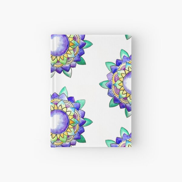 Watercolor Mandala Hardcover Journal