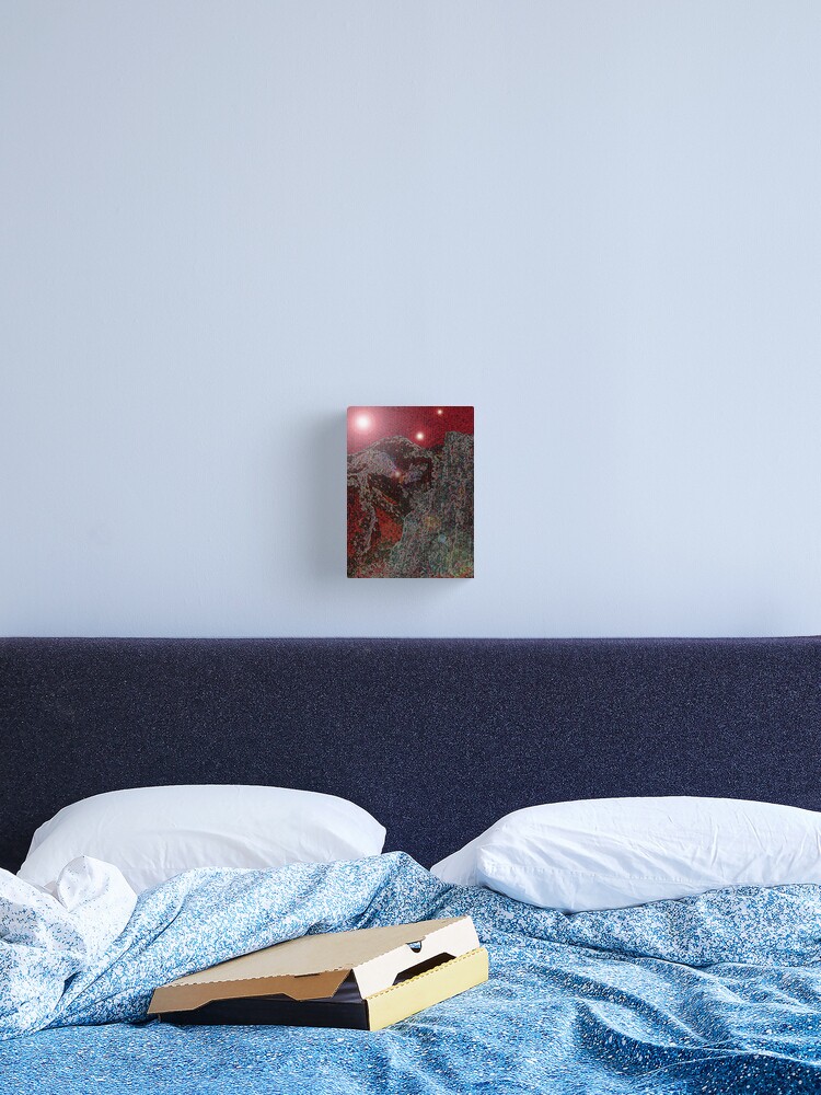 Thumbnail 2 of 3, Canvas Print, RED FANTASY designed and sold by TatianaMichaela.