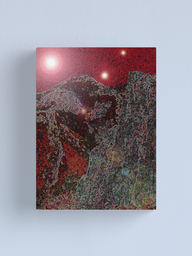 Thumbnail 1 of 3, Canvas Print, RED FANTASY designed and sold by TatianaMichaela.
