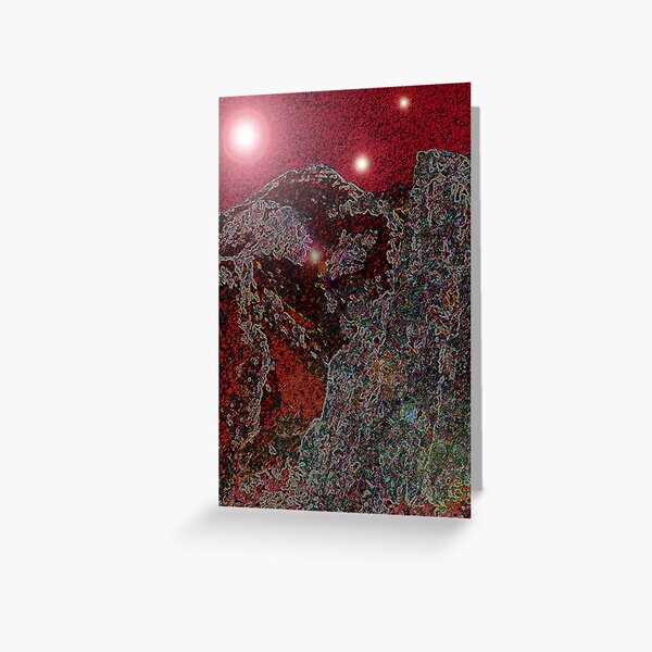 RED FANTASY Greeting Card