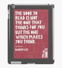 A Book that Makes You Think iPad Case/Skin