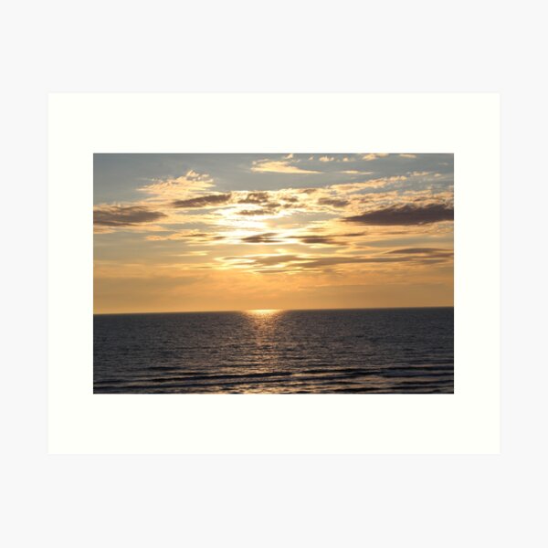 Abend an der See Kunstdruck
