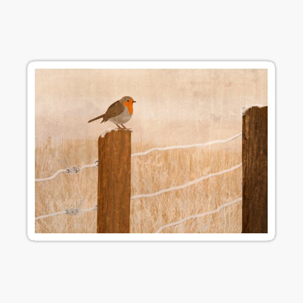 Item preview, robin in a Field designed and sold by katherineblower.