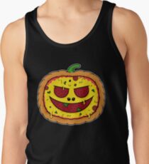 Pizza Halloween - Funny Pumpkin Pizza Face Men's Tank Top
