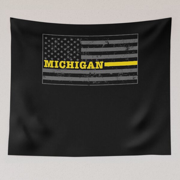 Item preview, Michigan Police Dispatcher Shirt Thin Gold Line Shirt designed and sold by shoppzee.