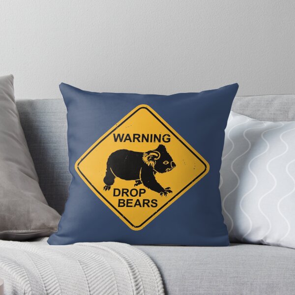 Item preview,  Warning - Drop Bears - Funny Koala Road Sign designed and sold by IncognitoMode.