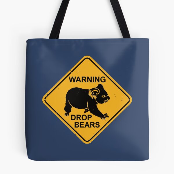 Item preview,  Warning - Drop Bears - Funny Koala Road Sign designed and sold by IncognitoMode.