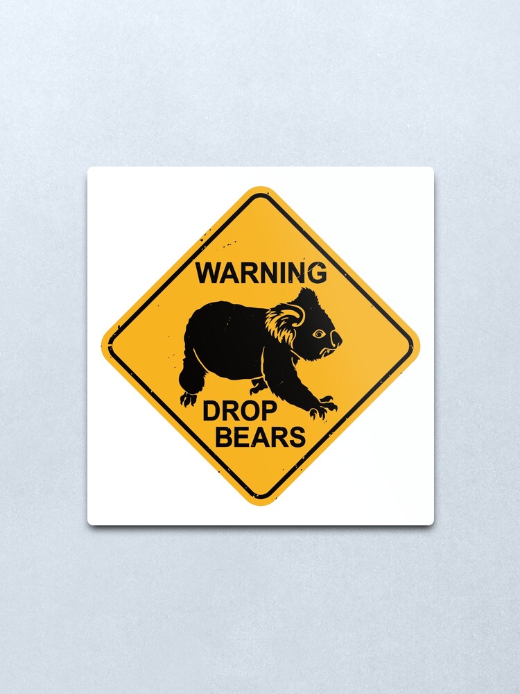 Koala poster Digital Download Art Print phrase and humor definition for your wall art Drop bear Drunk Funny Australian slang