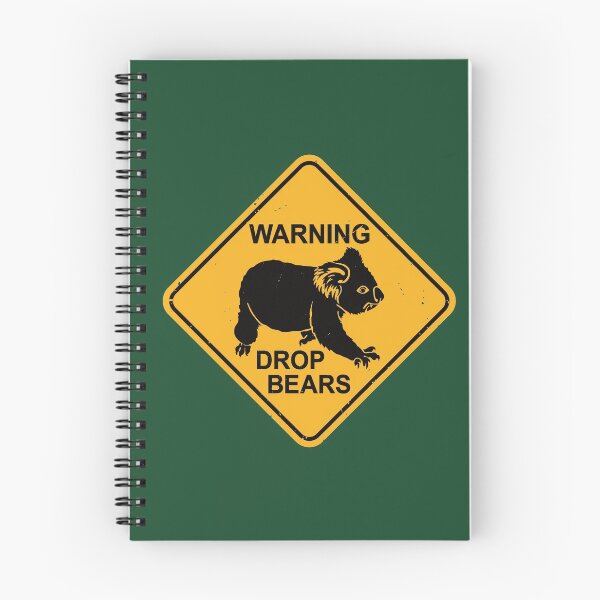 Item preview,  Warning - Drop Bears - Funny Koala Road Sign designed and sold by IncognitoMode.