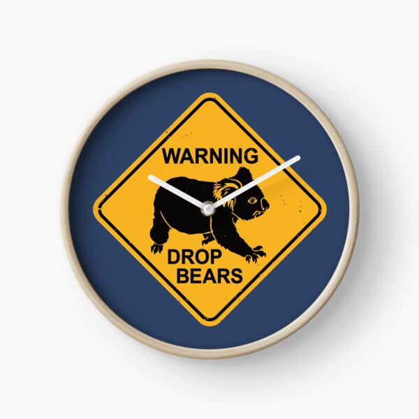 Item preview,  Warning - Drop Bears - Funny Koala Road Sign designed and sold by IncognitoMode.