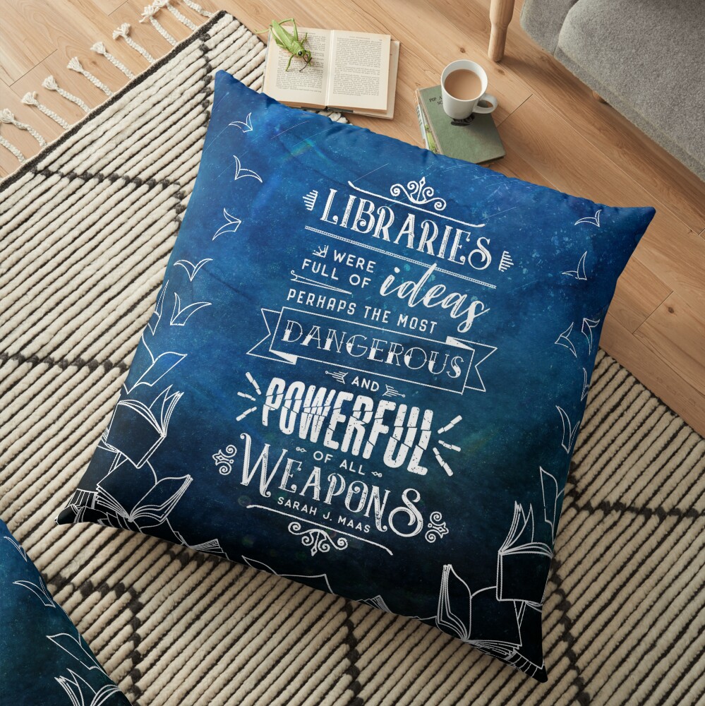 Libraries Floor Pillow