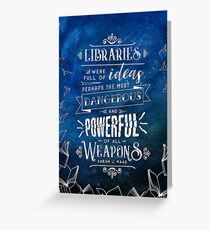 Libraries Greeting Card