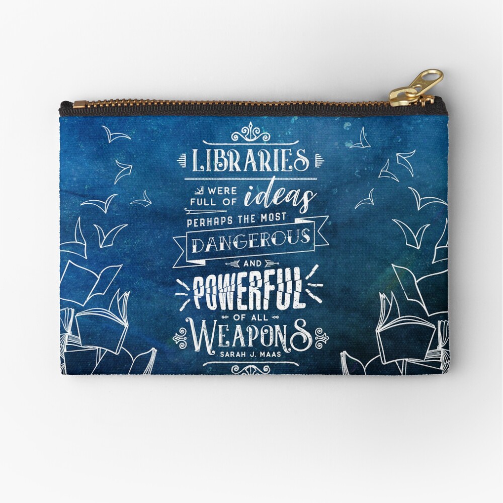 Libraries Zipper Pouch