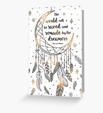 The world will be saved Greeting Card