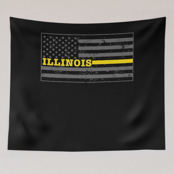 Item preview, Illinois Police Dispatcher Shirt Thin Gold Line Shirt designed and sold by shoppzee.