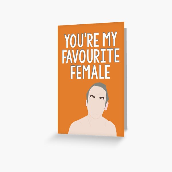 female. Greeting Card