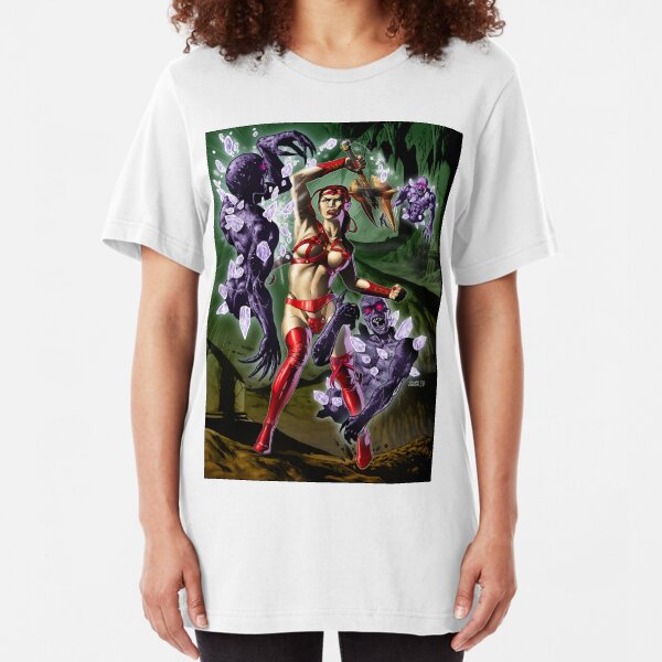 Lady Sheenah Amazon Warrior (Color) Slim Fit T-Shirt
