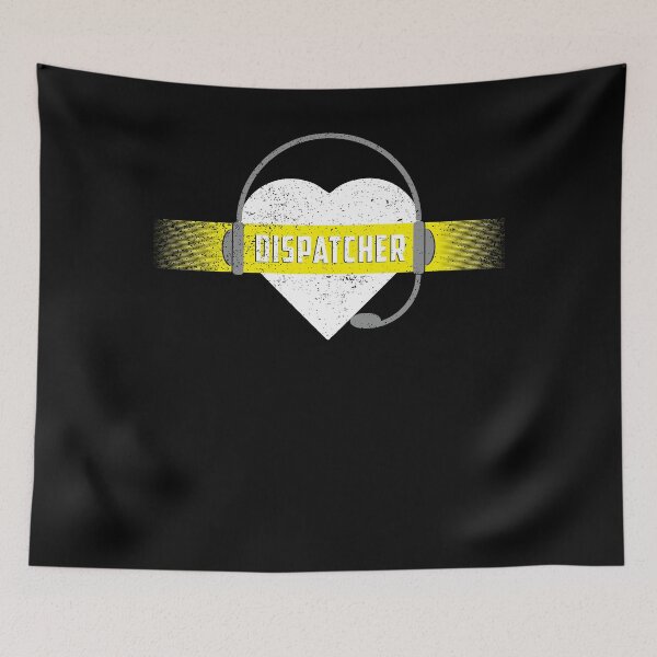 Item preview, Police Dispatcher T Shirt Dispatcher Heart Headphones designed and sold by shoppzee.