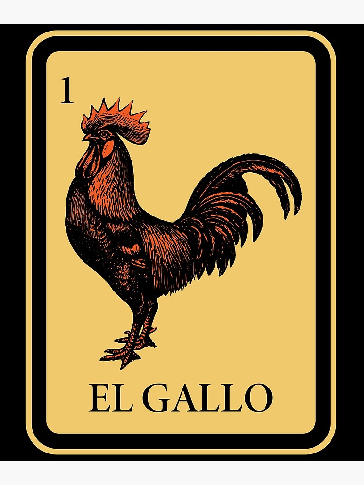 House of Locos El Gallo Loteria T-Shirt Navy / S