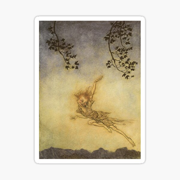 Puck - Midsummer Night's Dream - Arthur Rackham Sticker
