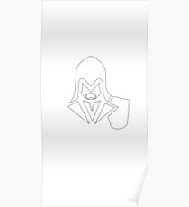 Minimalist Assassin Ezio - Outline Poster