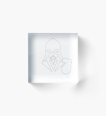 Minimalist Assassin Ezio - Outline Acrylic Block