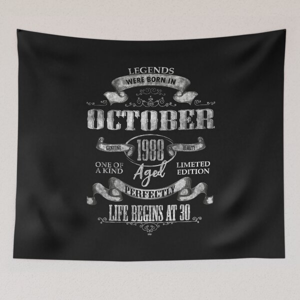 Item preview, 30th BIRTHDAY OCTOBER VOL. 1988 SHIRT designed and sold by fatshirt.