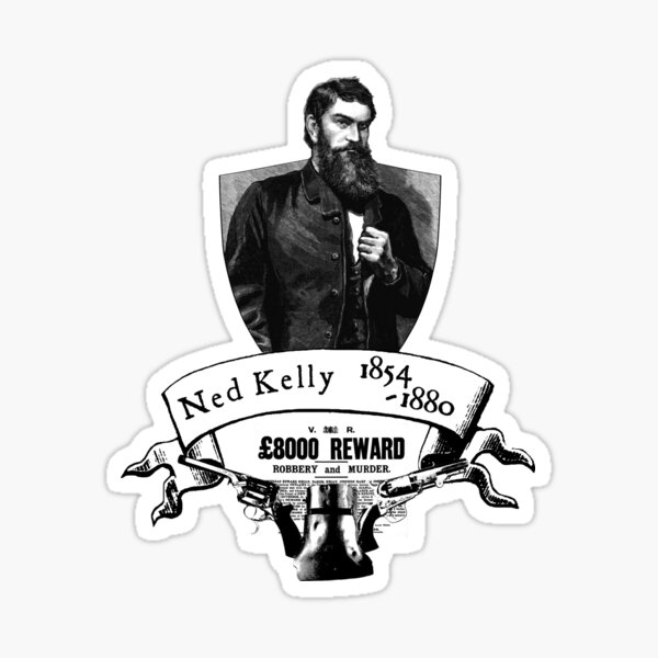 NED KELLY MEMORIAL 1854-1880 GLENROWAN INN QUALITY WHITE TSHIRT ALL SIZES