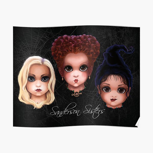 "Sanderson Sisters (BITTY BADDIES)" Poster by JayEllePea Redbubble