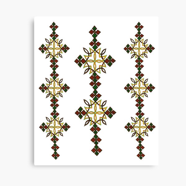 "Ethiopian Art Cross " Canvas Print for Sale by NabilJamal Redbubble