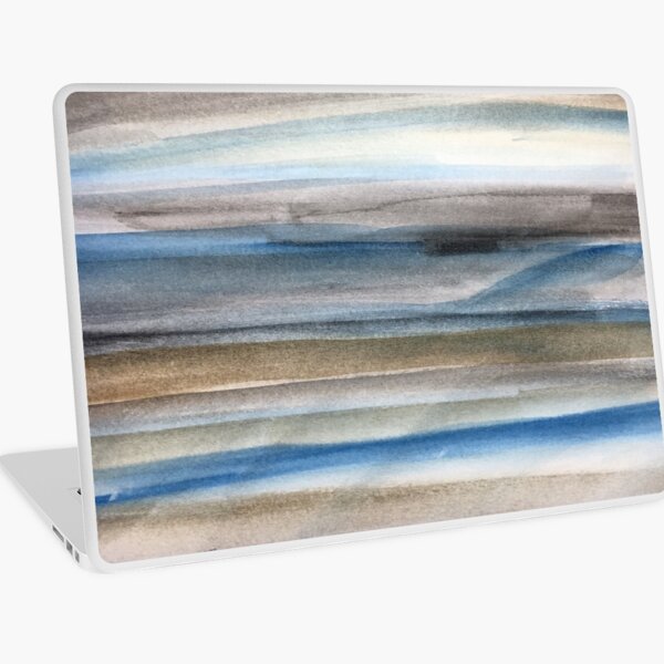 Brown and Blue Abstract Laptop Skin