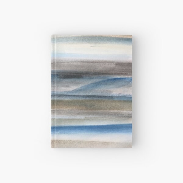 Brown and Blue Abstract Hardcover Journal