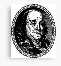 Benjamin Franklin vector illustration Canvas Print