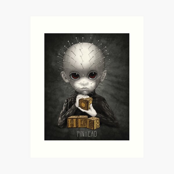 Pinhead (Bitty Baddies) Art Print