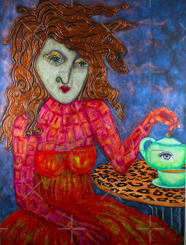 "Teapot Girl" by Lizetteart Redbubble