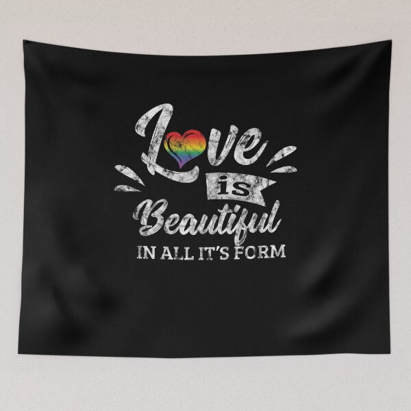 Item preview, LGBT Gay Pride Lesbian Love is beautiful in all it's form grunge designed and sold by haselshirt.