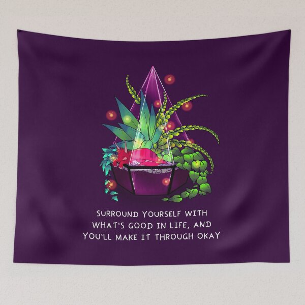 Item preview, "Surround Yourself With What's Good in Life" Terrarium Dragon designed and sold by thelatestkate.
