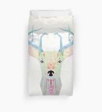 white deer Duvet Cover