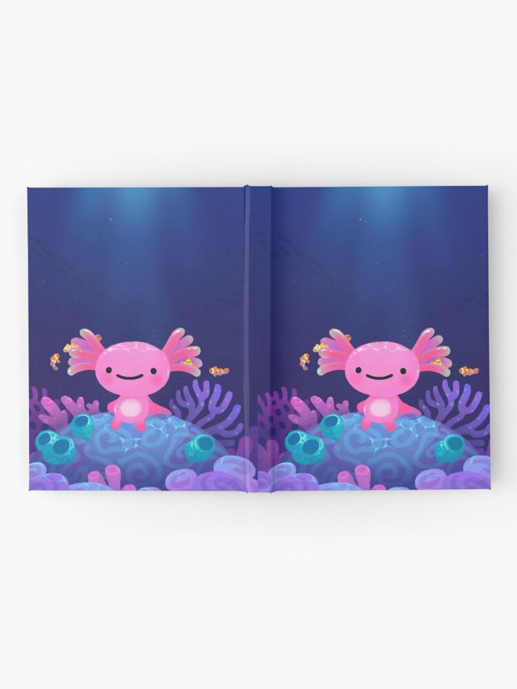Alternate view of Coral axolotl Hardcover Journal