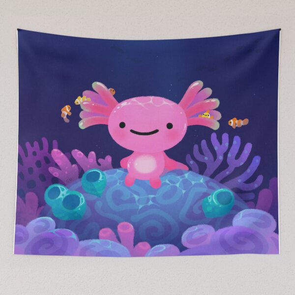 Item preview, Coral axolotl designed and sold by pikaole.