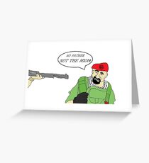 Trouble in villa town Greeting Card