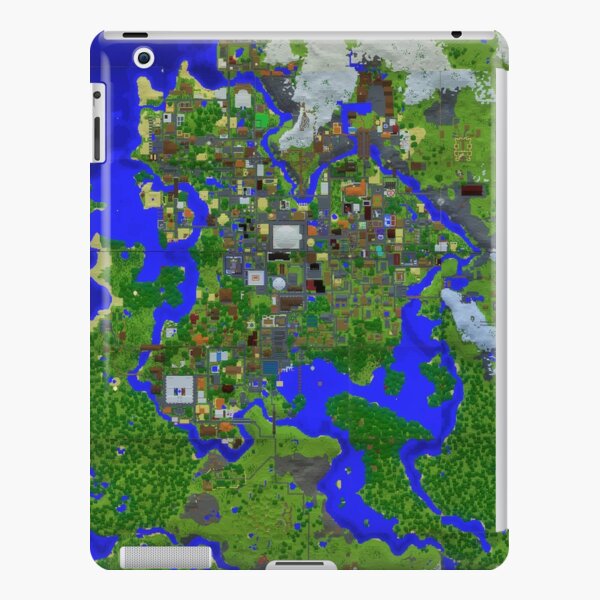 Minecraft Map Poster Ipad Case Skin By Apexartz Redbubble