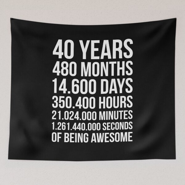 Item preview, Awesome 40th Birthday Shirt Funny 40 Year Old Birthday Gift designed and sold by Best Tees.