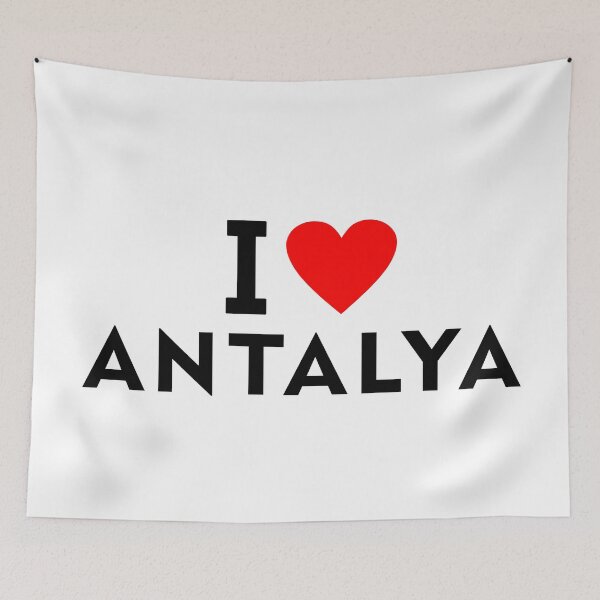Aperçu de l'œuvre J'aime la ville d'Antalya créée et vendue par tony4urban.