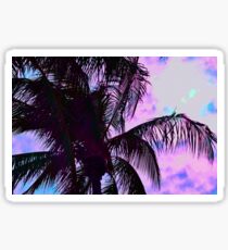 Painted Palm Sunset Sticker